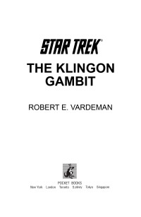 Robert E. Vardeman; — The Klingon Gambit