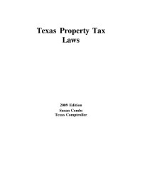 unknown — Texas Property Tax Laws