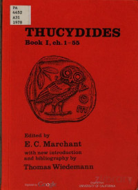 E. C. Marchant, Thomas Wiedemann — Thucydides. Book I (Greek Texts)