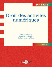 Luc Grynbaum & Caroline Le Goffic & Lydia-Haidara Morlet — Droit des Activités Numériques (Précis) (French Edition)