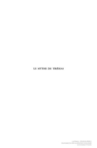 I. Brisson, L. Brisson — Le Mythe De Tiresias: Essai D'Analyse Structurale ()