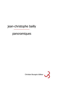 Jean-Christophe Bailly — Panoramiques