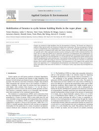 Taiwo Omotoso & Leidy V. Herrera & Tyler Vann & Nicholas M. Briggs & Laura A. Gomez & Lawrence Barrett & Donald Jones & Tram Pham & Bin Wang & Steven P. Crossley — Stabilization of furanics to cyclic ketone building blocks in the vapor phase