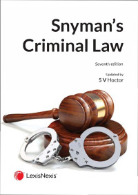 Snyman; — Criminal Law