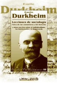 Émile Durkheim — Lecciones de sociología