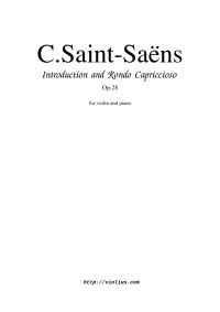 C.Saint-Saëns — Introduction and Rondo Capriccioso