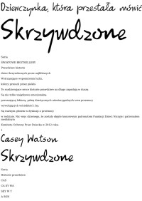 Watson Casey — Dziewczynka, która przestała mówić