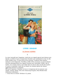 Lynne Graham [Graham, Lynne] — La femme infidèle