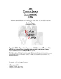 Kelly Baggett — The Vertical Jump Development Bible