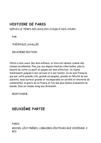 Théophile Lavallée — Histoire de Paris Tome 2