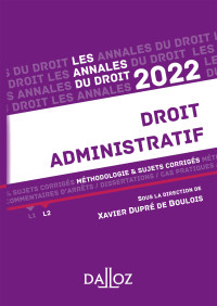 Éditions Dalloz — Les annales du droit 2022 – Droit administratif