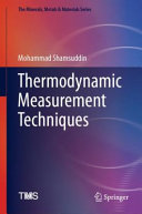 Mohammad Shamsuddin — Thermodynamic Measurement Techniques