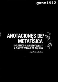 Jorge Medina Estévez — Anotaciones de metafísica