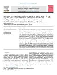 Juan C. Espinosa & Premkumar Manickam-Periyaraman & Francisco Bernat-Quesada & Subramanian Sivanesan & Mercedes Álvaro & Hermenegildo García & Sergio Navalón — Engineering of activated carbon surface to enhance the catalytic activity of supported cobalt oxide nanoparticles in peroxymonosulfate activation