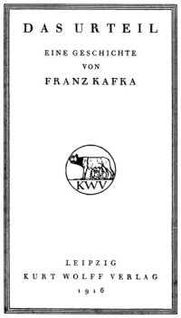 Kafka, Franz — Das Urteil