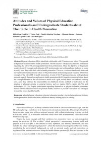 Júlio César Nasário, Victor Zaia, Camila Martins Trevisan — Attitudes and Values of Physical Education Professionals and Undergraduate Students about Their Role in Health Promotion