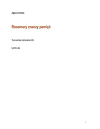 Nieznany — 1Ch.A- Rosemary znaczy pamięć