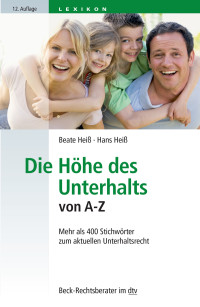 Beate Heiß, Hans Heiß & Hans Heiß — Die Höhe des Unterhalts von A-Z