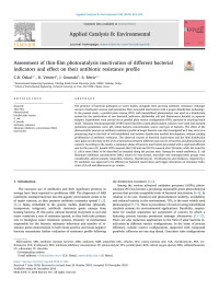 C.B. Özkal & D. Venieri & I. Gounaki & S. Meric — Assessment of thin-film photocatalysis inactivation of different bacterial indicators and effect on their antibiotic resistance profile