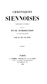 Duc de Dino — CHRONIQUE DE LA BATAILLE DE MONTE-APERTO - 1260