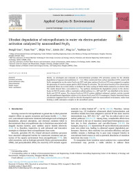 Dongli Guo — Ultrafast degradation of micropollutants in water via electro-periodate activation catalyzed by nanoconfined Fe2O3