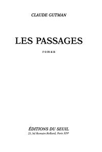 Claude Gutman — Les Passages