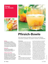 Stiftung-Warentest — [Rezept des Monats 2009.07] • Pfirsich-Bowle