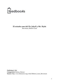 Stevenson, Robert Louis — El extraño caso del Dr. Jekyll y Mr. Hyde