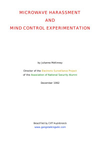 Julianne McKinney (DTP: Cliff Huylebroeck) — Microwave harassment and mind-control experimentation