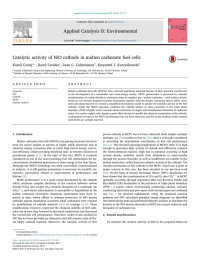 Kamil Czelej & Karol Cwieka & Juan C. Colmenares & Krzysztof J. Kurzydlowski — Catalytic activity of NiO cathode in molten carbonate fuel cells