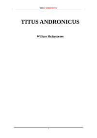 William Shakespeare — Titus Andronicus