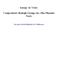 Sir Walter Raleigh — Conjectural - The Phoenix Nest