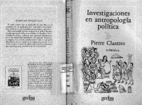 Pierre Clastres — Investigaciones en antropología política