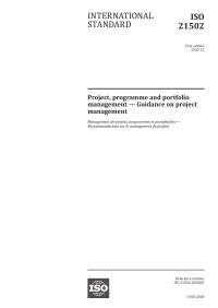 Technical Committee ISO/TC 258, Project, programme and portfolio management. — ﻿ISO 21502:2020﻿ Project, programme and portfolio management — Guidance on Project Management.pdf