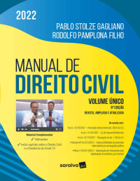 Pablo Stolze Gagliano & Rodolfo Pamplona Filho — Manual de Direito Civil: volume único - 6ª edição 2022