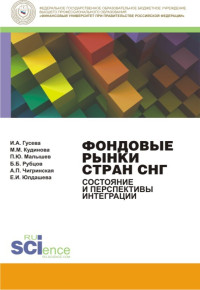 Екатерина Исомиддиновна Юлдашева & Ирина Алексеевна Гусева & Александра Павловна Чигринская & Борис Борисович Рубцов & Мария Михайловна Кудинова & Павел Юрьевич Малышев — Фондовые рынки стран СНГ. Состояние и перспективы интеграции. Монография