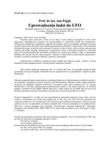 Pająk, Jan — Uprowadzenia ludzi do UFO