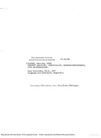 Fought, John Guy — Chorti (Mayan) - Phonology, Morphophonemics, and Morphology (1938)