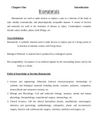 naser — Biomaterials- Chapter One