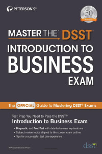 Peterson's — Master the DSST Introduction to Business Exam