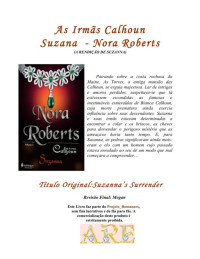 Nora Roberts — As irmãs Calhoun 03 - Suzanna