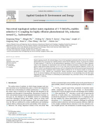 Kangwang Wang — Non-trivial topological surface states regulation of 1 T-OsCoTe2 enables selective C―C coupling for highly efficient photochemical CO2 reduction toward C2+ hydrocarbons