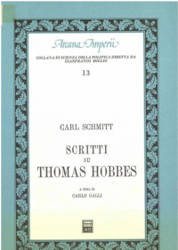 Carl Schmitt — Scritti su Thomas Hobbes