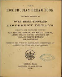 Paschal Beverly Randolph — The Rosicrucian Dream Book