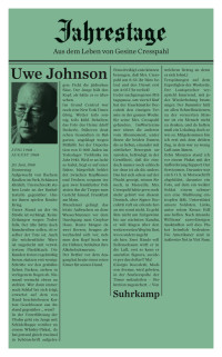 Uwe Johnson — Jahrestage 4