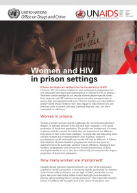 UNODC — UNODC - Women and HIV in Prison Settings (2008).
