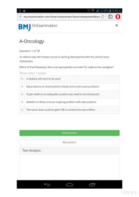 Unknown — BMJ on examination: A-ONCOLOGY