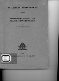 Robert James Miller — Monasteries and Culture Change in Inner Mongolia