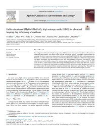 Yu Shao — Halite-structured (MgCoNiMnFe)O x high entropy oxide (HEO) for chemical looping dry reforming of methane