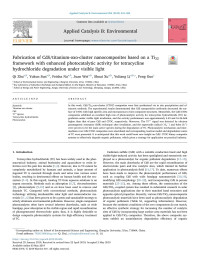 Qi Zhu & Yukun Sun & Feisha Na & Juan Wei & Shuai Xu & Yuliang Li & Feng Guo — Fabrication of CdS/titanium-oxo-cluster nanocomposites based on a Ti32 framework with enhanced photocatalytic activity for tetracycline hydrochloride degradation under visible light